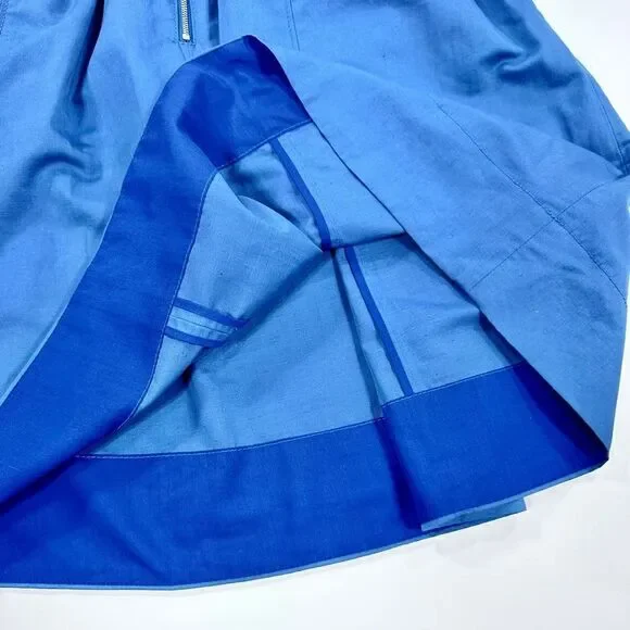 Marc by Marc Jacobs Kline pleased periwinkle blue strapless full skirt dress 10 - Picture 4 of 15